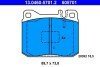 Комплект гальмівних колодок, дискове гальмо ATE 13.0460-5701.2 (фото 1)