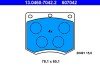 Комплект тормозных колодок, дисковый тормоз ATE 13.0460-7042.2 (фото 1)