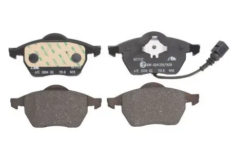 Комплект тормозных колодок, дисковый тормоз ATE 13.0460-7122.2