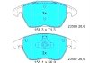 Комплект тормозных колодок, дисковый тормоз ATE 13.0460-7285.2 (фото 1)