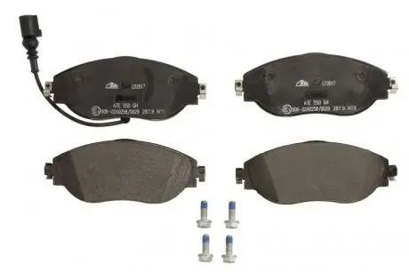 Комплект тормозных колодок, дисковый тормоз ATE 13.0470-2617.2