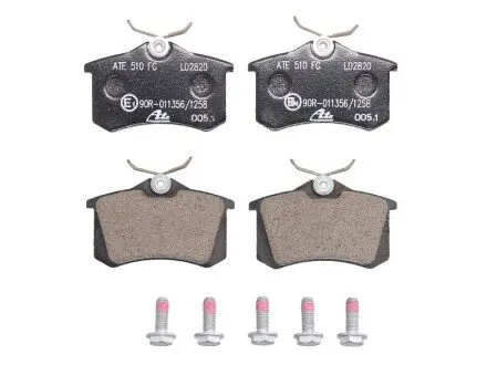 Комплект тормозных колодок, дисковый тормоз ATE 13.0470-2820.2