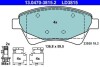 Комплект тормозных колодок, дисковый тормоз ATE 13.0470-3815.2 (фото 1)