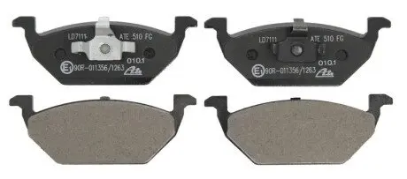 Комплект гальмівних колодок, дискове гальмо ATE 13.0470-7111.2