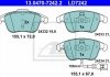 Комплект тормозных колодок, дисковый тормоз ATE 13.0470-7242.2 (фото 1)