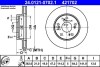 Передний тормозной диск honda civic 01-05 ATE 24.0121-0702.1 (фото 1)