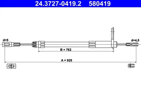 Трос ручного тормоза ATE 24372704192
