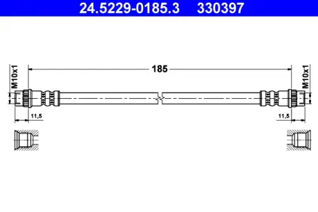 Шланг тормозной ATE 24522901853