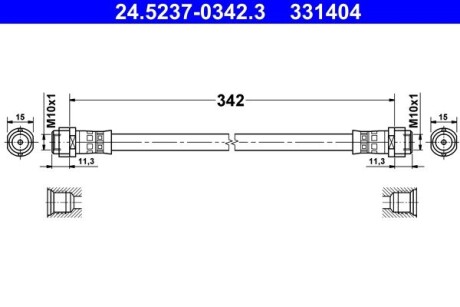 Гальмівні шланги ATE 24.5237-0342.3