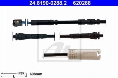 Датчик износа bmw 1 e88 08- ATE 24.8190-0288.2