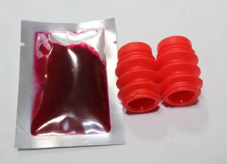 Пильовик пальця супорта Lanos, Geely MK, Chevrolet Lacetti (2 пильника+мастило) Поліуретан ATP ATP NS 9374029-1