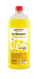 Шампунь AUTO DRIVE Car Shampoo Concentrate Carnauba Цитрус 1л Auto-drive AD0068