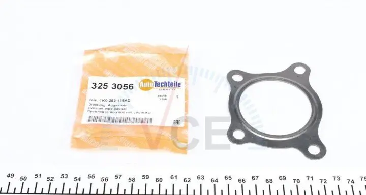 Прокладка трубы выхлопной vw caddy 1.2 tsi 10-15 AUTOTECHTEILE 325 3056 (фото 1)