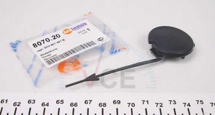 Заглушка бампера (заднього) vw caddy 03- (8070.20) AUTOTECHTEILE 380 7020 (фото 1)