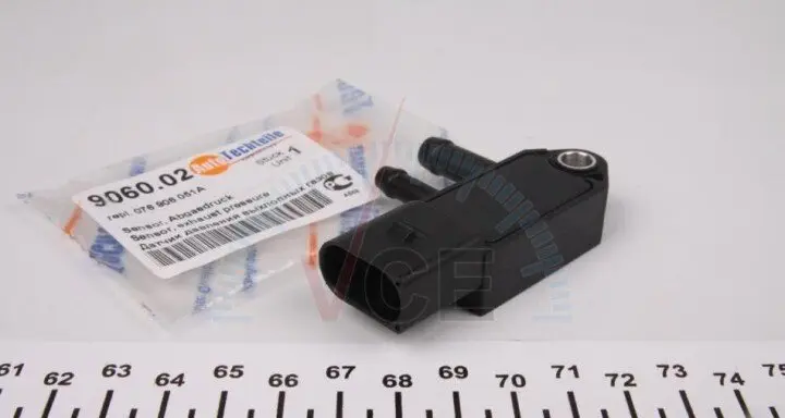 Датчик давления выхлопных газов vw crafter 2.5tdi (сажевый фильтр) AUTOTECHTEILE 390 6002 (фото 1)