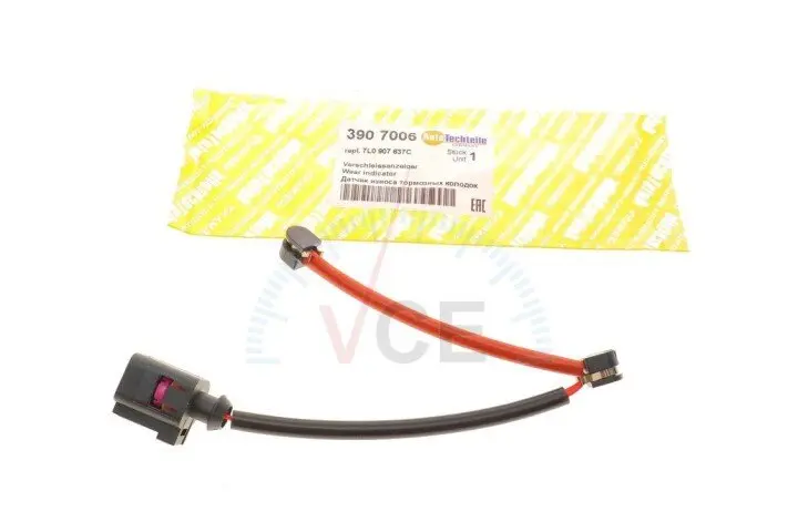 Фото 1 - Датчик зносу гальмівних колодок (задніх) audi q7/porsche cayenne 3.0-6.0tdi 03-15 AUTOTECHTEILE 390 7006 Датчик зносу гальмівних колодок (задніх) audi q7/porsche cayenne 3.0-6.0tdi 03-15 AUTOTECHTEILE 390 7006 (фото 1)