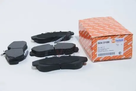 Тормозные колодки (передние) fiat ducato 94-r16 (maxi) AUTOTECHTEILE 504 0186