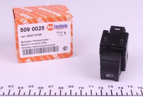 Кнопка стеклоподъемника (r) renault kangoo/dokker 08- AUTOTECHTEILE 509 0025