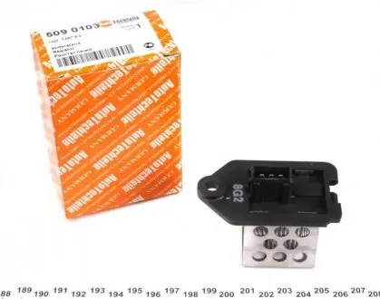 Реостат пічки citroen berlingo/peugeot partner 96-07 (0,8 om) AUTOTECHTEILE 509 0103
