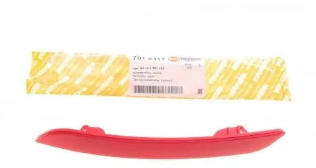 Відбивач бампера (заднього) bmw 3 (f30) 11-16 (r) AUTOTECHTEILE 701 6317