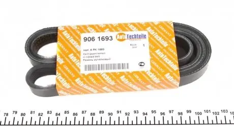 Ремінь генератора vw t4 2.5tdi (6pk1693) AUTOTECHTEILE 906 1693