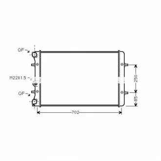 Фото 1 - Радіатор, охолодження двигуна AVA QUALITY COOLING AI2129 Радіатор, охолодження двигуна AVA QUALITY COOLING AI2129 (фото 1)