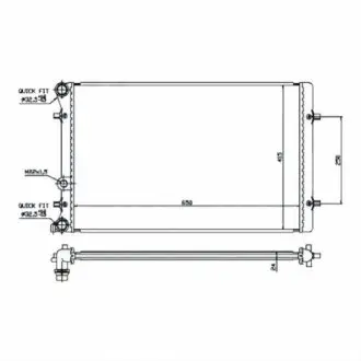 Радіатор, охолодження двигуна AVA QUALITY COOLING AI2155