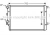 Радиатор охлаждения двигателя golf5/touran/a3 dies 03-vw2208 (ava) AVA QUALITY COOLING VNA2208 (фото 2)