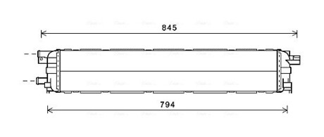 Радіатор, Система охолодження двигуна AVA QUALITY COOLING AI2366