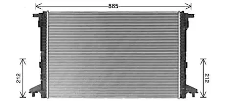 Радіатор, охолодження двигуна AVA QUALITY COOLING AI2440