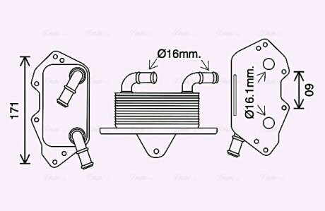 Охладитель масла AVA QUALITY COOLING AI3404