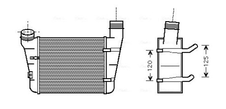 Охладитель наддувочного воздуха AVA QUALITY COOLING AIA4221