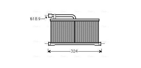 Радіатор обігрівача Audi A6 (C6) (04-) AVA AVA QUALITY COOLING AIA6296