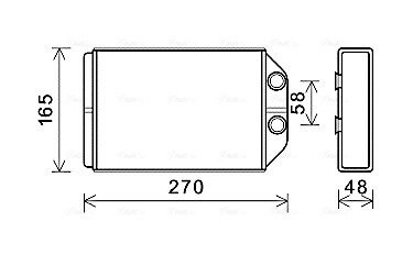 Теплообменник, Система отопления салона AVA QUALITY COOLING AIA6393