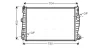 Радиатор двигателя (толщина: 34мм) alfa romeo 159, brera, spider 937a7.000-939b1.000 06.05-12.12 AVA QUALITY COOLING ALA2101 (фото 1)