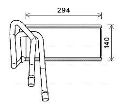 Радиатор отопителя салона Range Rover Sport 05>13 AVA AVA QUALITY COOLING AUA6226