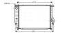 Радіатор охолодження двигуна BMW 324D/530/730 MT 85-94 AVA QUALITY COOLING BW2096 (фото 1)