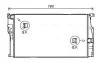Радіатор, Система охолодження двигуна AVA QUALITY COOLING BW2455 (фото 1)