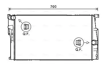 Радіатор, Система охолодження двигуна AVA QUALITY COOLING BW2455