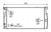 Радіатор, Система охолодження двигуна AVA QUALITY COOLING BW2549 (фото 1)