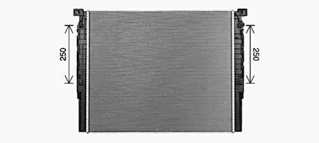 Радіатор, Система охолодження двигуна AVA QUALITY COOLING BW2620
