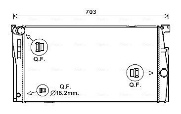 Радіатор охолодження AVA QUALITY COOLING BW2624