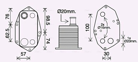 Охладитель масла AVA QUALITY COOLING BW3571