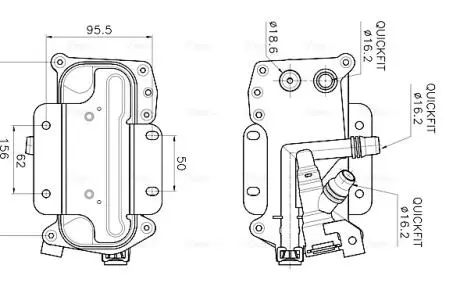 Радиатор масляный bmw 5 (f10/f11) AVA QUALITY COOLING BW3626