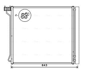 Радиатор кодиционера AVA QUALITY COOLING BW5474D