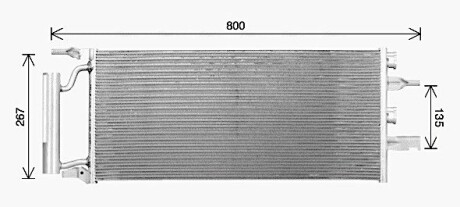 Радиатор кодиционера AVA QUALITY COOLING BW5607D