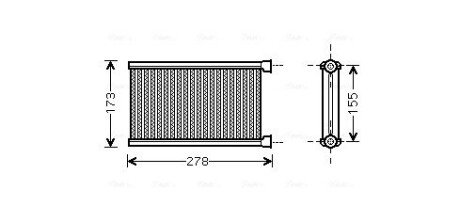 Теплообменник, Система отопления салона AVA QUALITY COOLING BW6344