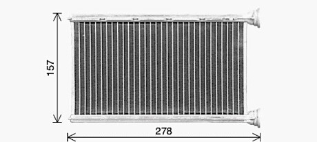 Теплообменник, Система отопления салона AVA QUALITY COOLING BW6615