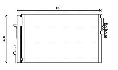 Радіатор кодиціонера AVA QUALITY COOLING BWA5479D