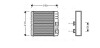 Радиатор отопителя салона BMW 3e46 00>, X3e83 AVA AVA QUALITY COOLING BWA6211 (фото 1)